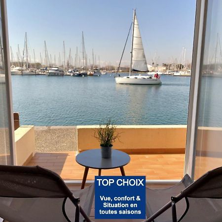 Studio - Les Pieds Dans L'Eau Agreable En Toutes Saisons 4 Couchages - Climatisation - Parking Prive - Piscine Sur Mer - Vue Magnifique Et Rare - Situation Optimum - Les Argonautes - Ile Des Pecheurs - Cap D'アグド エクステリア 写真