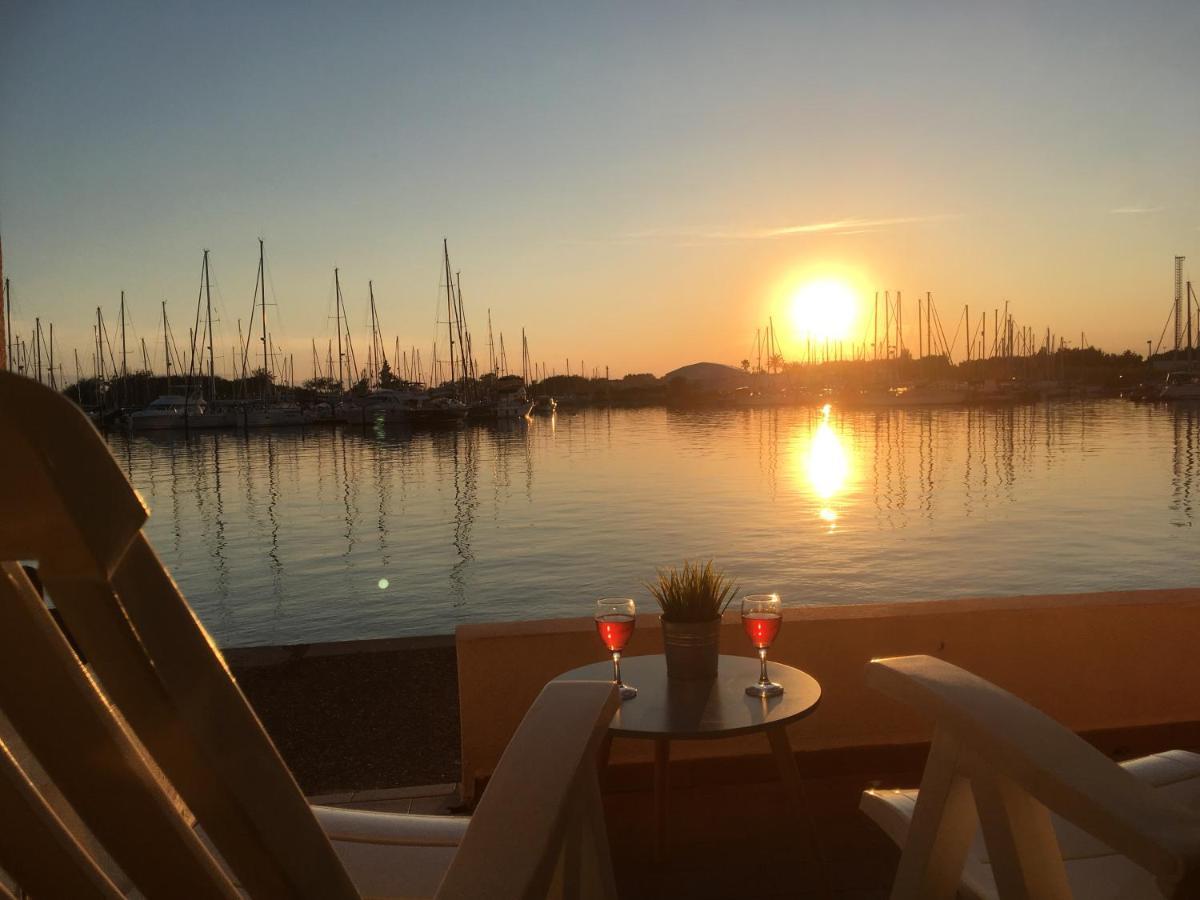Studio - Les Pieds Dans L'Eau Agreable En Toutes Saisons 4 Couchages - Climatisation - Parking Prive - Piscine Sur Mer - Vue Magnifique Et Rare - Situation Optimum - Les Argonautes - Ile Des Pecheurs - Cap D'アグド エクステリア 写真