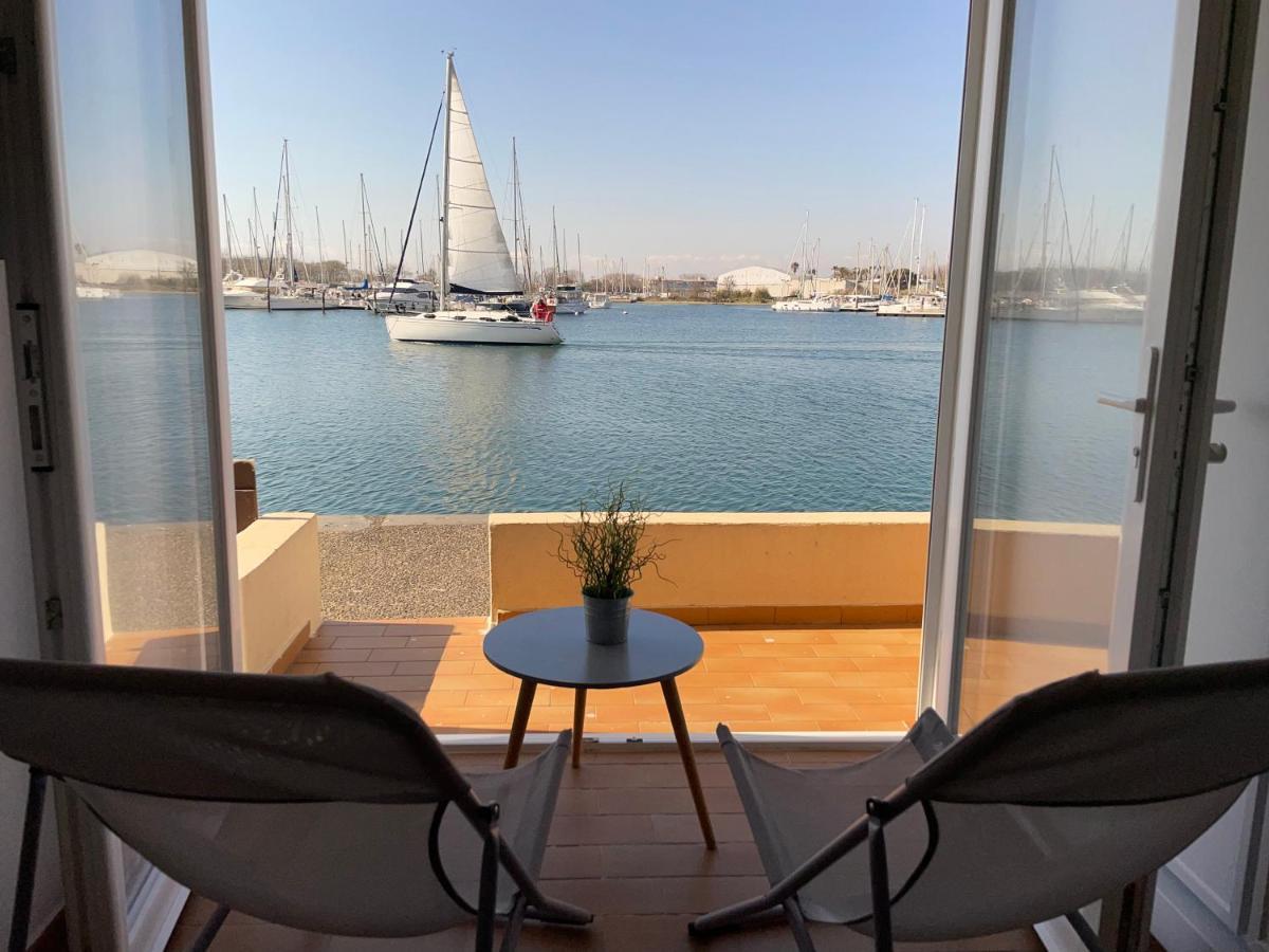 Studio - Les Pieds Dans L'Eau Agreable En Toutes Saisons 4 Couchages - Climatisation - Parking Prive - Piscine Sur Mer - Vue Magnifique Et Rare - Situation Optimum - Les Argonautes - Ile Des Pecheurs - Cap D'アグド エクステリア 写真
