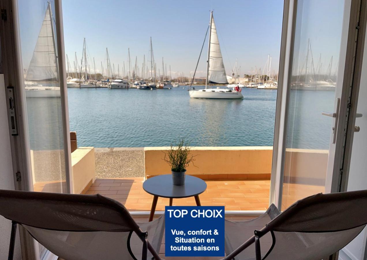 Studio - Les Pieds Dans L'Eau Agreable En Toutes Saisons 4 Couchages - Climatisation - Parking Prive - Piscine Sur Mer - Vue Magnifique Et Rare - Situation Optimum - Les Argonautes - Ile Des Pecheurs - Cap D'アグド エクステリア 写真