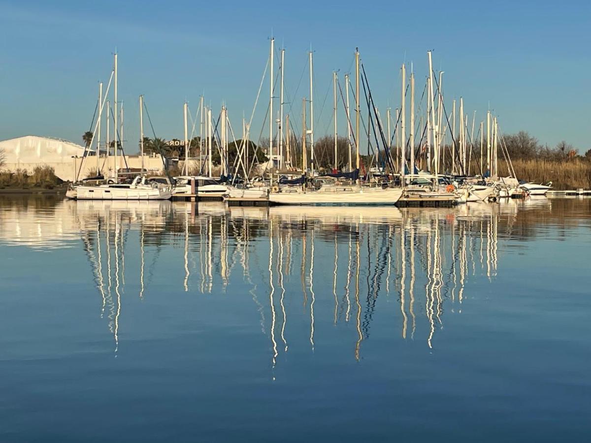 Studio - Les Pieds Dans L'Eau Agreable En Toutes Saisons 4 Couchages - Climatisation - Parking Prive - Piscine Sur Mer - Vue Magnifique Et Rare - Situation Optimum - Les Argonautes - Ile Des Pecheurs - Cap D'アグド エクステリア 写真