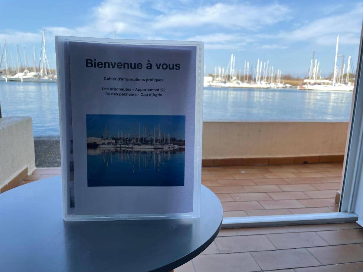 Studio - Les Pieds Dans L'Eau Agreable En Toutes Saisons 4 Couchages - Climatisation - Parking Prive - Piscine Sur Mer - Vue Magnifique Et Rare - Situation Optimum - Les Argonautes - Ile Des Pecheurs - Cap D'アグド エクステリア 写真